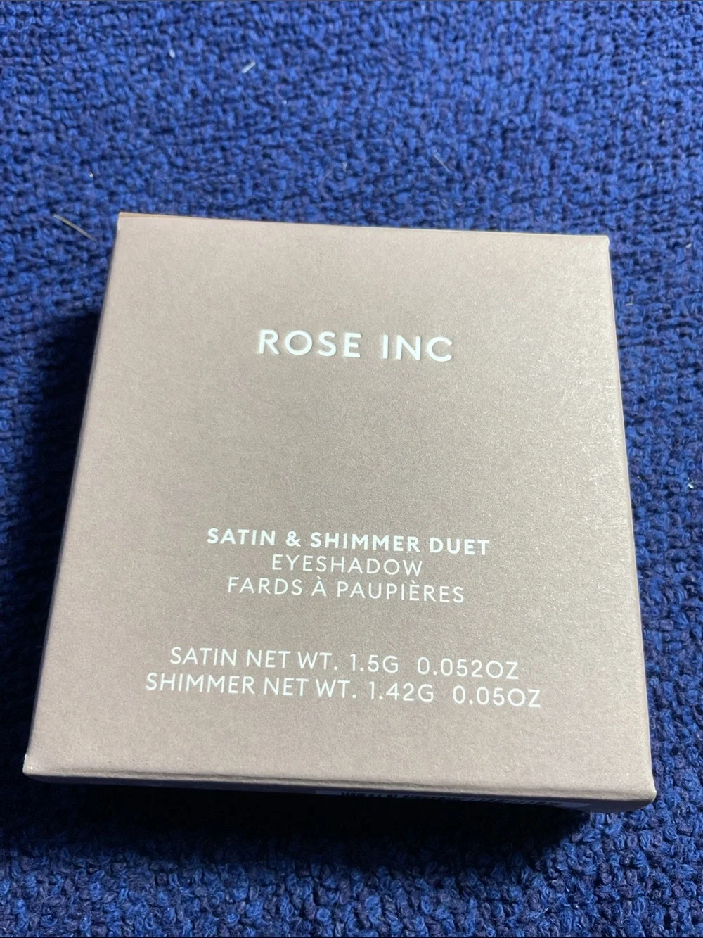 Rose Inc Satin & Shimmer Duet Eyeshadow — Satin Cocoa/White Gold Shimmer
